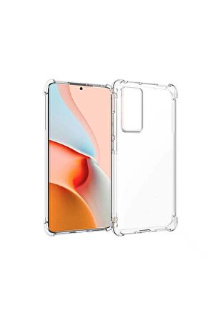 Xiaomi Mi 12T Pro Kılıf Anti Şok Köşe Korumalı Şeffaf Silikon