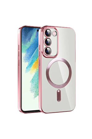 Samsung Galaxy S20 FE Kılıf Kamera Lens Korumalı Renkli Magsafe Şeffaf Silikon