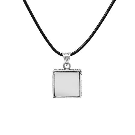 Kişiye Özel İsim Yazılı Zülfikar Detaylı Zarif İp Zincirli 925 Ayar Gümüş Kadın Cevşen Kolye