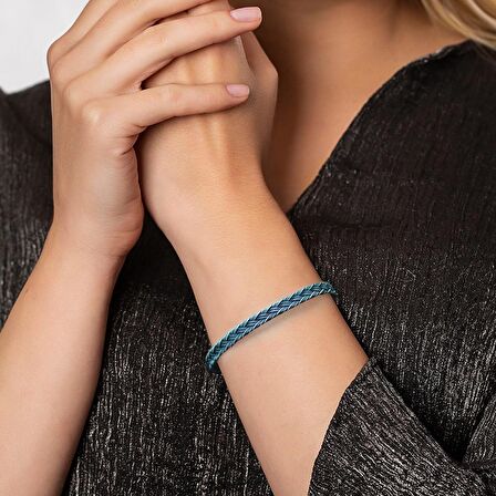 El İşçiliği Modern Tasarım 1000 Ayar Gümüş Kazaz Kadın Bileklik