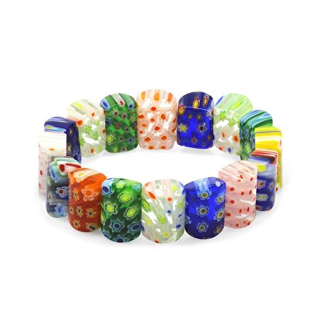 El İşçiliği Murano Cam Sanatı Çakra Tasarım Rolex Kadın Bileklik