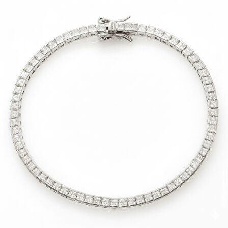 Vera 925 Ayar Gümüş İthal Şık Kadın Bileklik