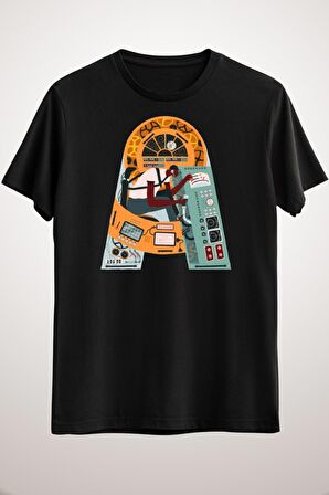 Erkek Siyah Spaceship Pilot