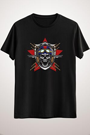 Erkek Siyah Skull Pilot 04