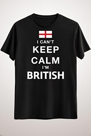 Erkek Siyah I Can't Keep Calm I'm British