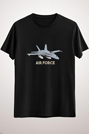 Erkek Siyah American F-18 Jet Fighter