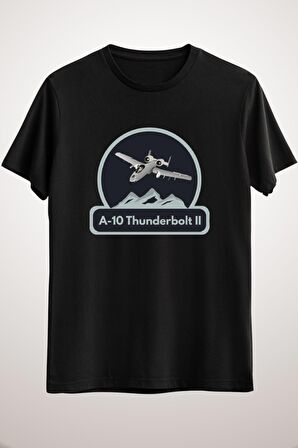 Erkek Siyah American A-10 Warthog Jet Aircraft