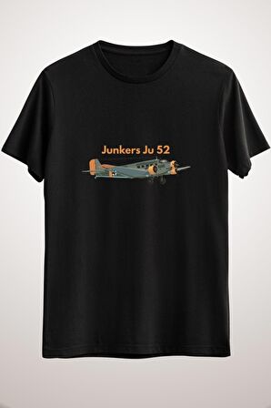 Erkek Siyah Junkers Ju 52 German Ww2 Airplane
