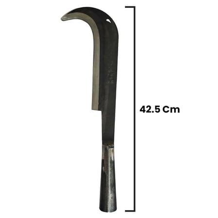 Zargana Tahra Metal Saplı Dövme Çelik 42.5 Cm