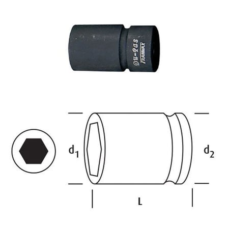 OSAKA LN12P22 Impulse Lokma 1/2'' 22mm