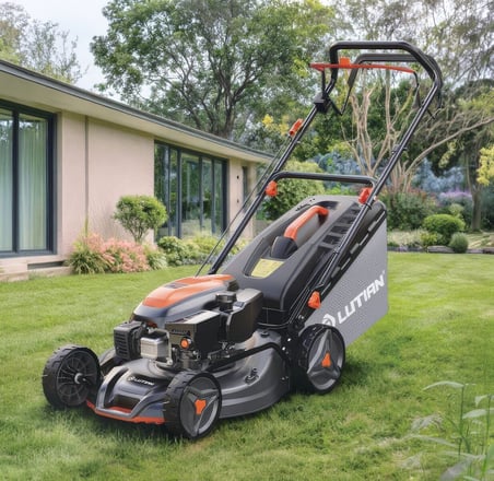 Lutian LM46P-150 Benzinli Çim Biçme Makinesi 46cm 149CC Itmeli 5in1 Çim Kesme