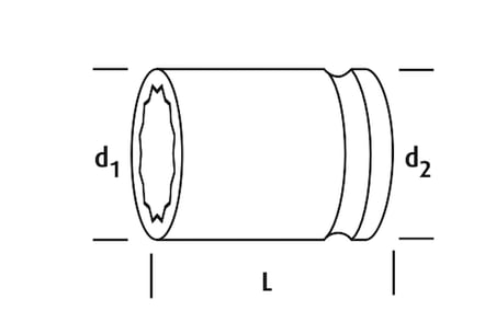 OSAKA LN38Y17 Yıldız Lokma 3/8'' 17mm
