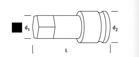 OSAKA LN34A14 Allen Lokma 3/4'' 14 mm