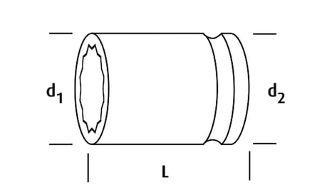 OSAKA LN12Y32 Yıldız Lokma 1/2'' 32mm
