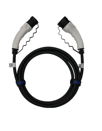 Hims EMEF-22T2-SB-10 22kW Tip 2 Beyaz Soketli 10m Elektrikli Araç Şarj Kablosu