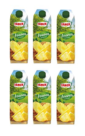 Tamek Ananas Nektarı 1 Lt X 6 Adet