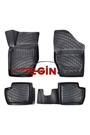 Citroen C4 2004-2010 3D Havuzlu Paspas Siyah