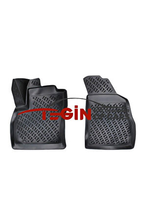 Citroen Nemo Panelvan 2 Parça 2007 Sonrası 3D Havuzlu Paspas Siyah