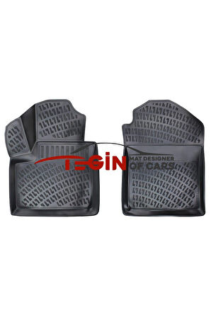 Ford Connect Panelvan 2 Parça 2005 3d Havuzlu Paspas Siyah