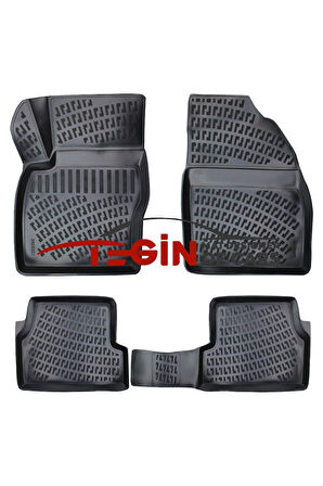 Ford Focus 2 2005-2010 3d Havuzlu Paspas Siyah