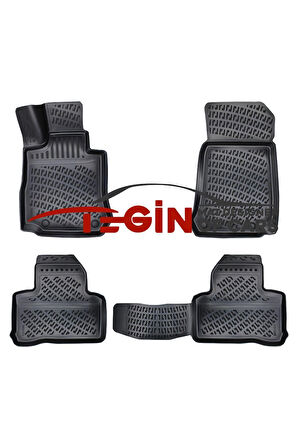 Mercedes GLC 3D Havuzlu Paspas 2015 Sonrası Siyah