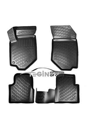 Peugeot 2008 3D Havuzlu Paspas 2023 Siyah