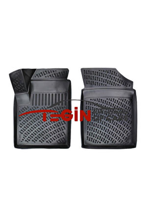 Citroen Berlingo Panelvan 2 Parça 1998-2008 3D Havuzlu Paspas Siyah