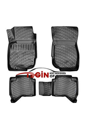 Toyota Hilux 3D Havuzlu Paspas 2012 Siyah