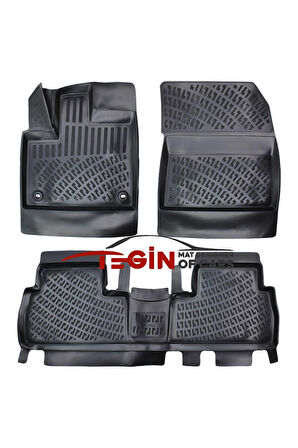 Toyota Proace City Flame / Passion X-PACK 3D Havuzlu Paspas 2019 Sonrası Siyah