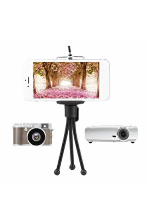 Metal Mini Akrobatik Telefon Kamera Tutucu Tripod Başlık