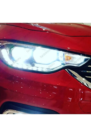 Fıat Egea Uyumlu Mercekli Far Led Kısa Far Ampulü H7 Photon Mono