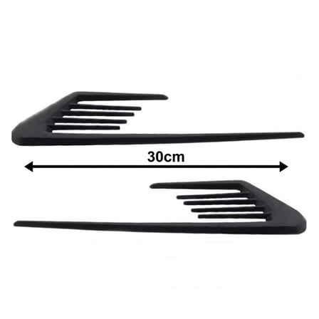 Çamurluk Üstü Ventil Çizgili 30cm 2 Parça Siyah