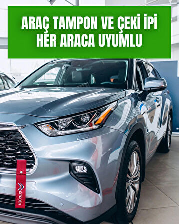 Citroen Tasarımlı, Kırmızı Renk Yüksek Kalite Tampon & Çeki ipi, 2li Paket