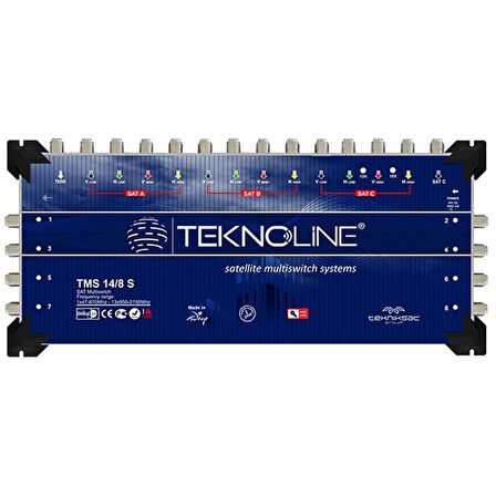 14X8 SONLU MULTISWITCH UYDU DAĞITIM SANTRALI TEKNOLINE