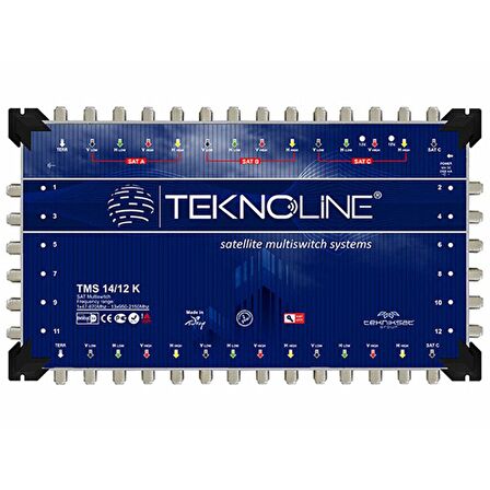 14X12 KASKATLI MULTISWITCH UYDU DAĞITIM SANTRALI TEKNOLINE