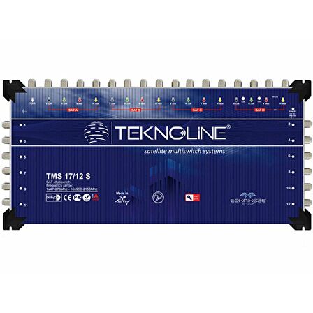 17X12 SONLU MULTISWITCH UYDU DAĞITIM SANTRALI TEKNOLINE