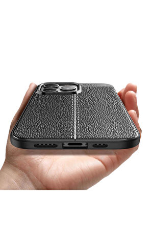 Honor Magic 6 Pro Kılıf Deri Görünümlü Slim Silikon 