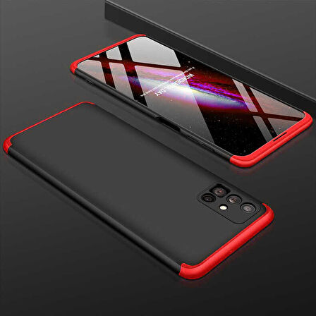 Samsung Galaxy M51 Kılıf 3 Parça Slim Sert Silikon Kapak AYS