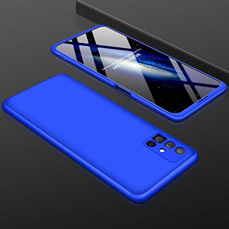 Samsung Galaxy M51 Kılıf 3 Parça Slim Sert Silikon Kapak AYS