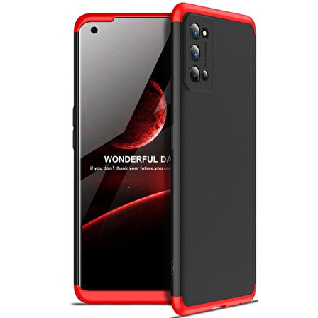 Realme 7 Pro Kılıf 3 Parça Slim Sert Silikon Kapak AYS