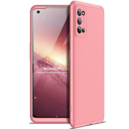 Realme 7 Pro Kılıf 3 Parça Slim Sert Silikon Kapak AYS