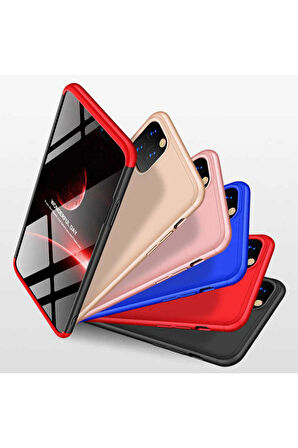 Apple iPhone 12 Mini Kılıf 3 Parça Slim Sert Silikon Kapak AYS