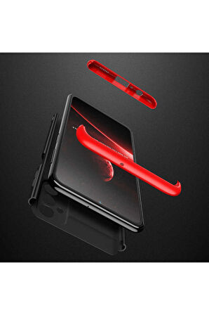 Realme C3 Kılıf 3 Parça Slim Sert Silikon Kapak AYS