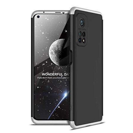 Xiaomi Mi 10T 5G Kılıf 3 Parça Slim Sert Silikon Kapak AYS