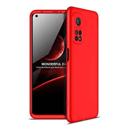 Xiaomi Mi 10T Pro 5G Kılıf 3 Parça Slim Sert Silikon Kapak AYS