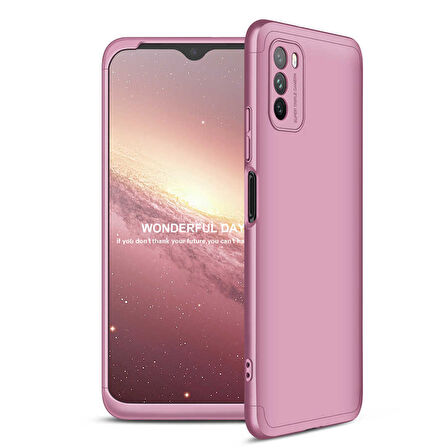 Xiaomi Poco M3 Kılıf 3 Parça Slim Sert Silikon Kapak AYS