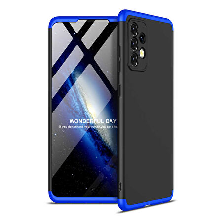 Samsung Galaxy A52 Kılıf 3 Parça Slim Sert Silikon Kapak AYS
