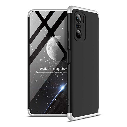 Xiaomi Redmi K40 Kılıf 3 Parça Slim Sert Silikon Kapak AYS