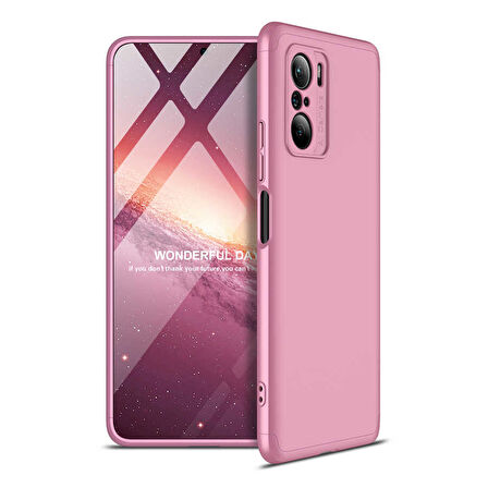 Xiaomi Poco F3 Kılıf 3 Parça Slim Sert Silikon Kapak AYS