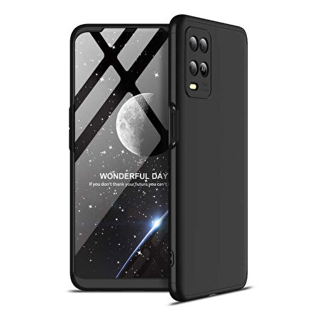 Oppo A54 4G Kılıf 3 Parça Slim Sert Silikon Kapak AYS